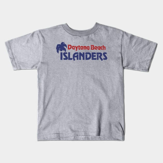 DEFUNCT - Daytona Beach Islanders Baseball Kids T-Shirt by LocalZonly